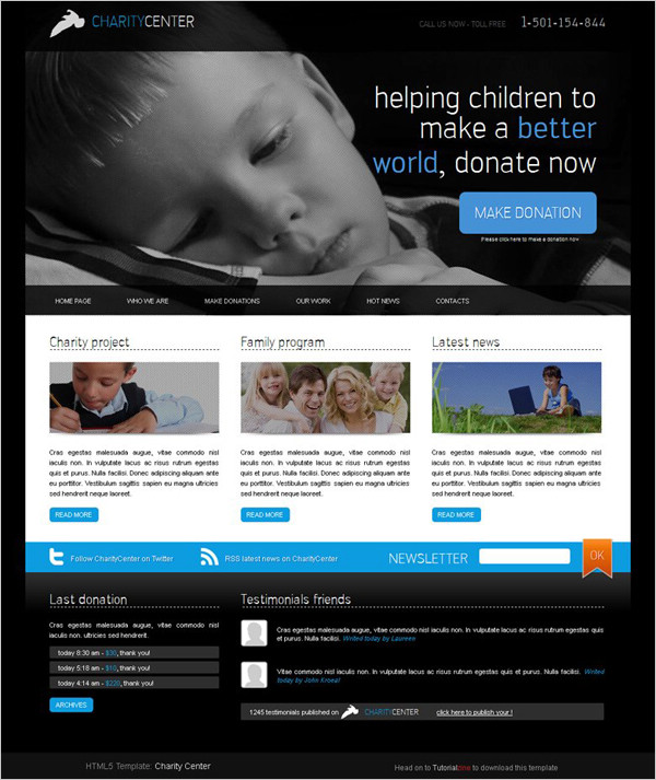 免費(fèi)慈善WordPress的主題 免費(fèi)慈善WordPress的主題