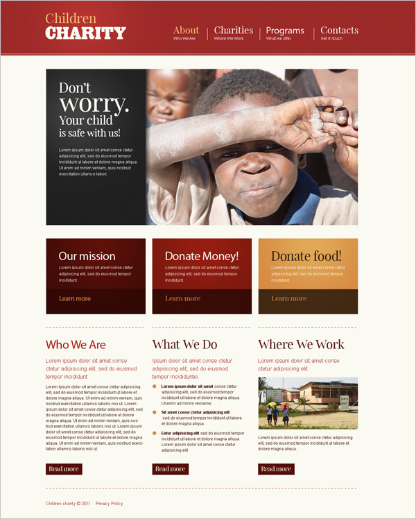免費(fèi)慈善CSS模板 免費(fèi)慈善CSS模板